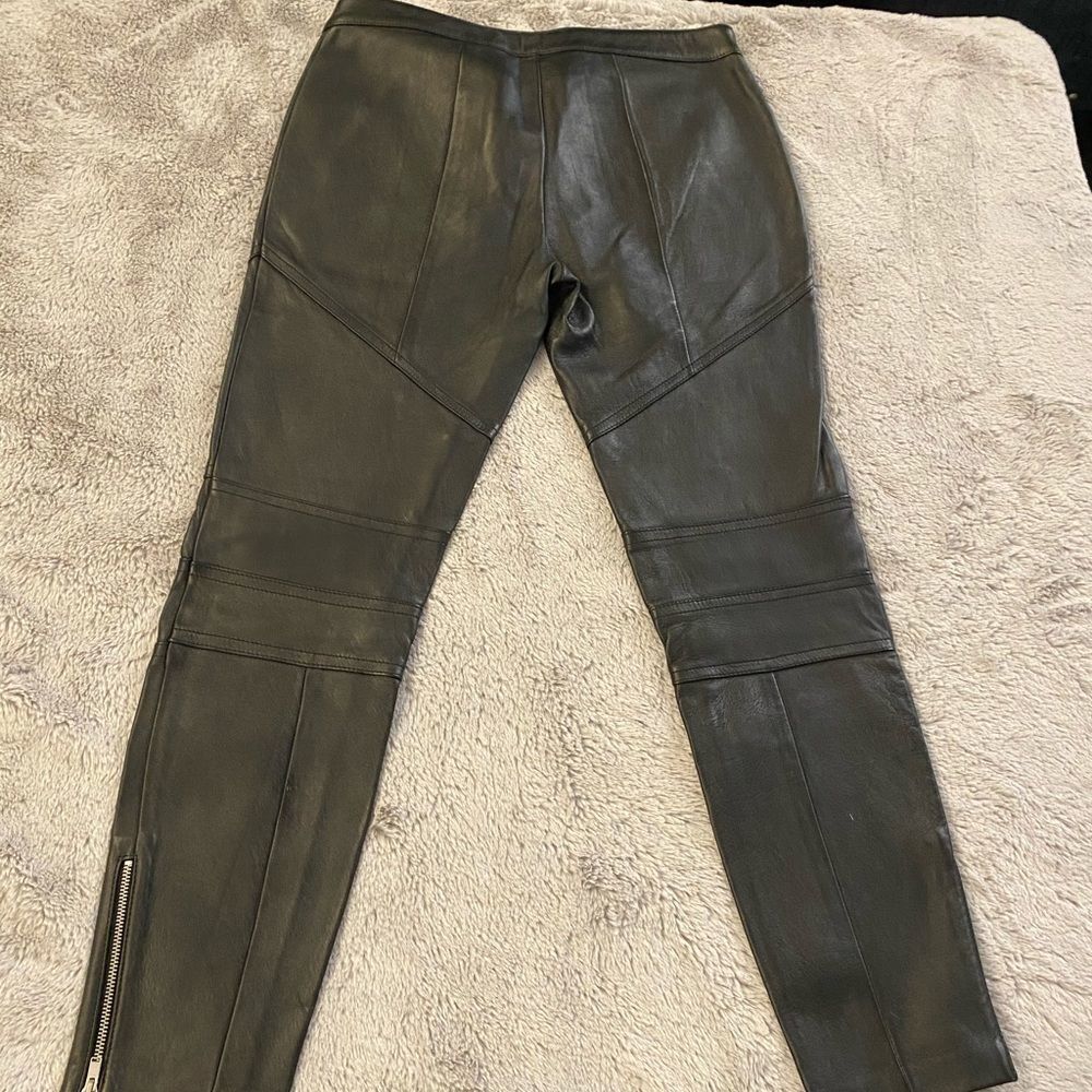 Saint Laurent Paris genuine leather pants, size 38(4) - Picture 6 of 14
